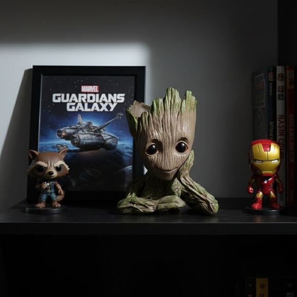 Marvel Baby Groot Planter Figure Guardians of the Galaxy Desk Decor Collectible - Picture 1 of 9